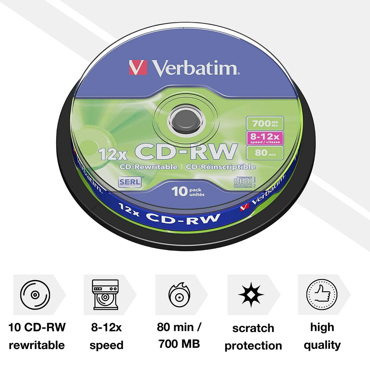 CD-RW Verbatim 43480
