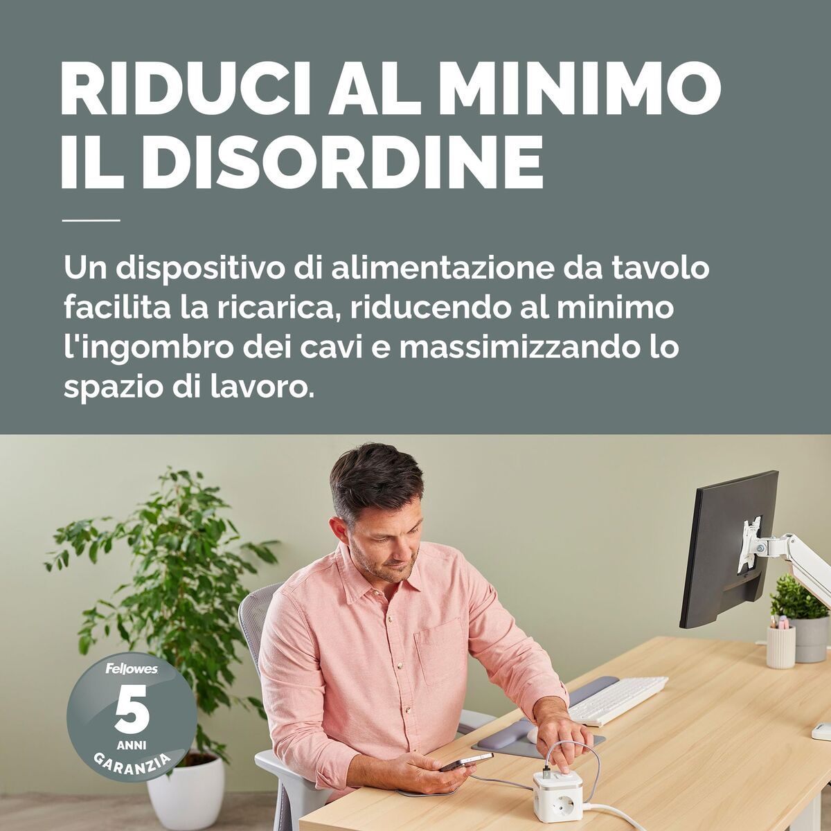 Circuit board Fellowes 100137167 Black (2 m)