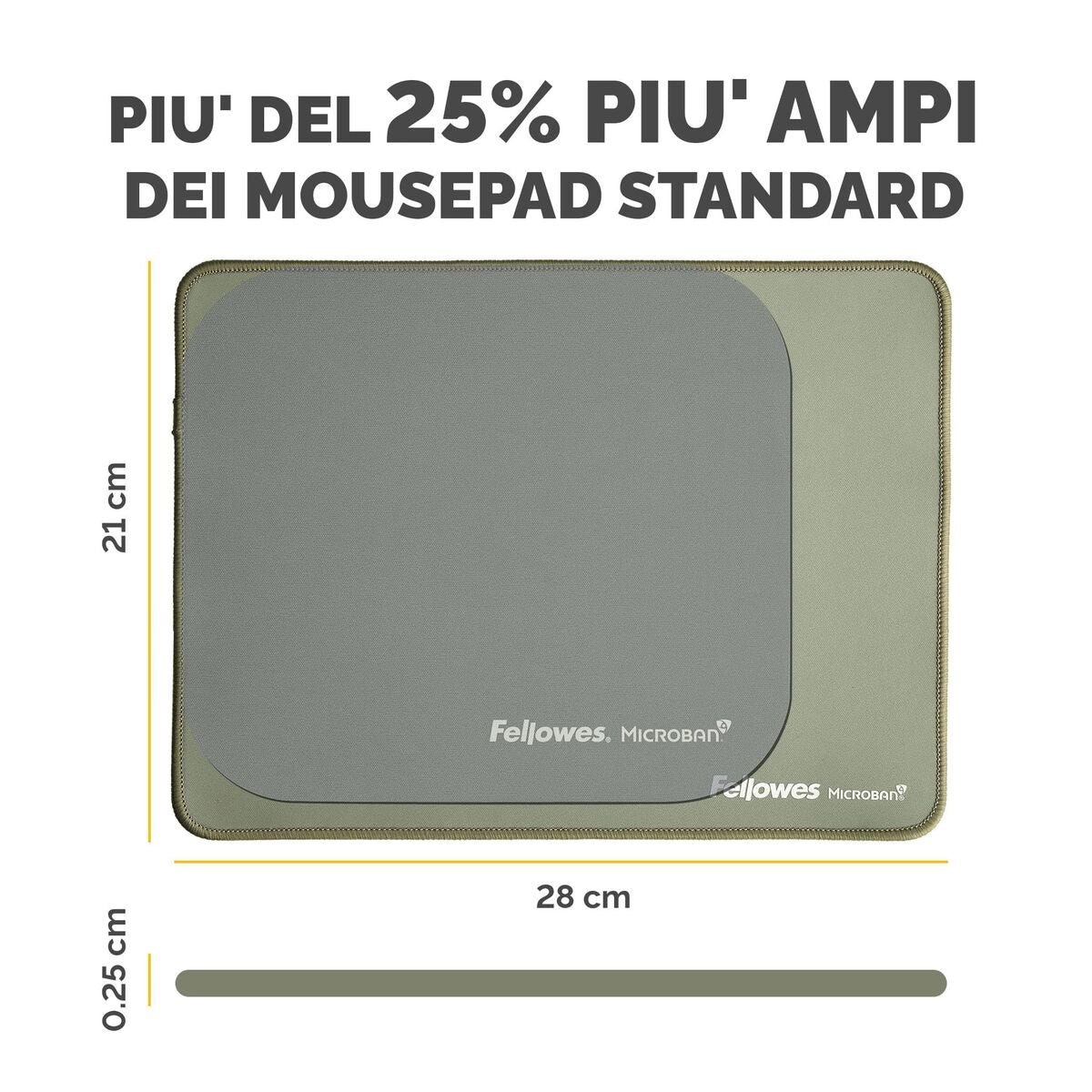 Mouse Mat Fellowes 100139318 Green