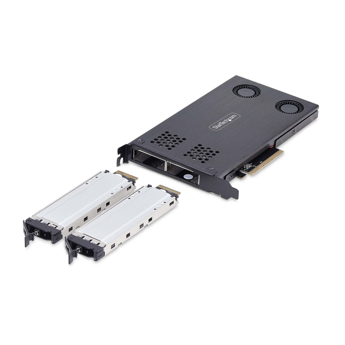 Hard Drive Adapter Startech 2M2-REMOVABLE-PCIE Black