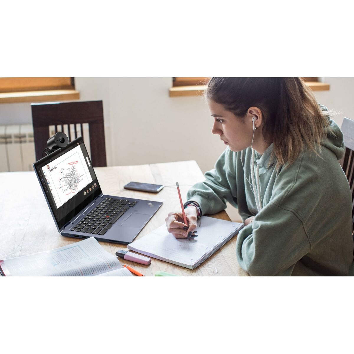 Webcam Lenovo 4XC1Q44952 Full HD