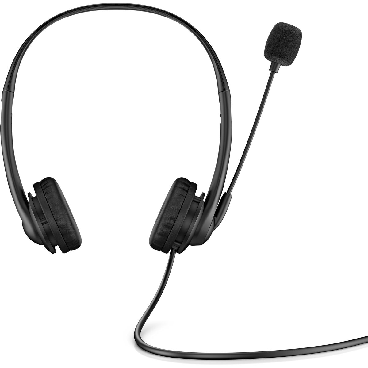 Headphones with Microphone HP Wired USB Headset Black