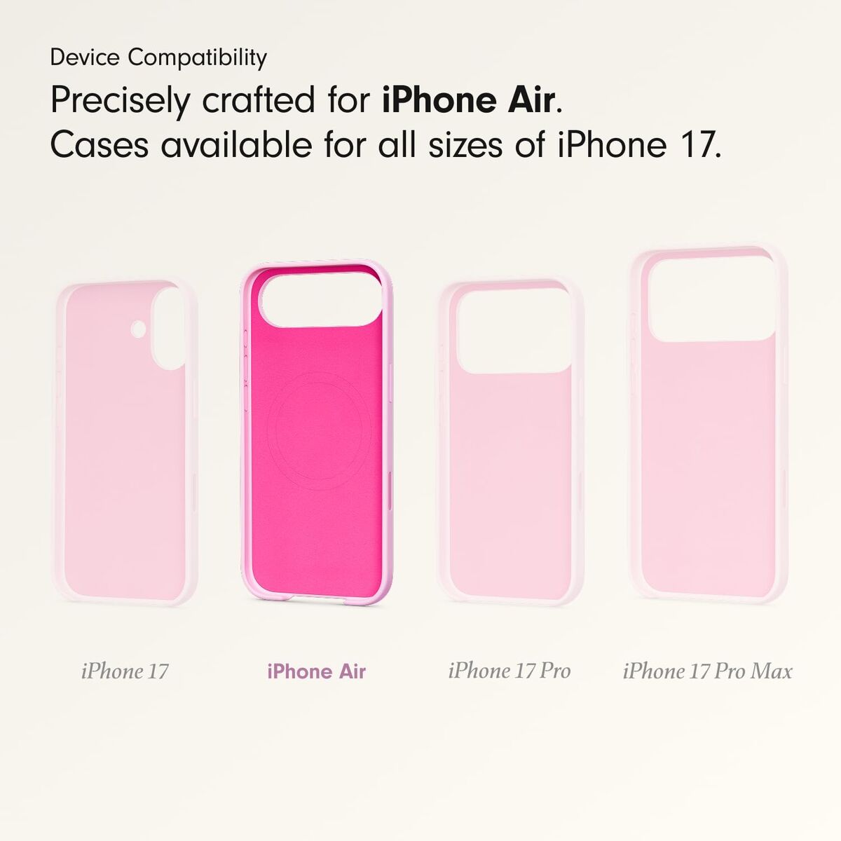 Mobile cover Beats iPhone Air Pink Apple
