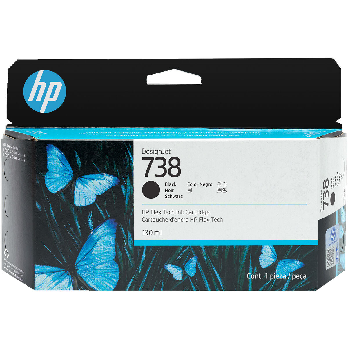 Original Ink Cartridge HP 498N4A Black
