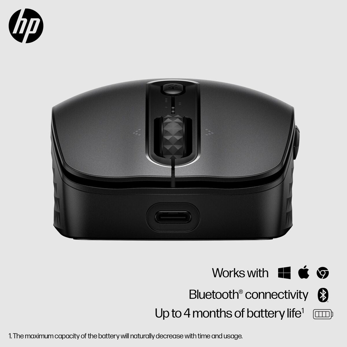Wireless Bluetooth Mouse HP 7M1D4AA Black 4000 dpi