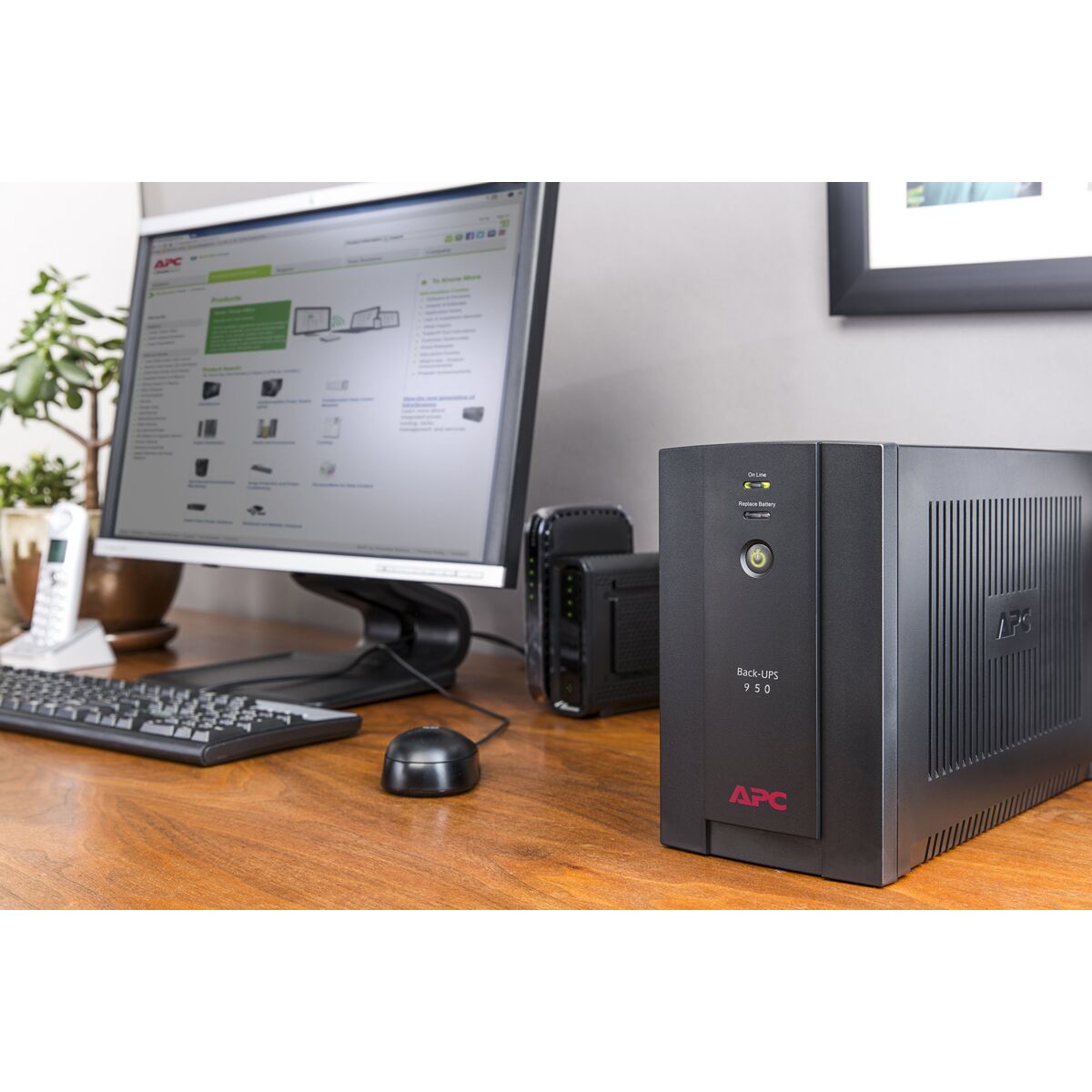 Uninterruptible Power Supply System Interactive UPS APC Back-UPS 480 W