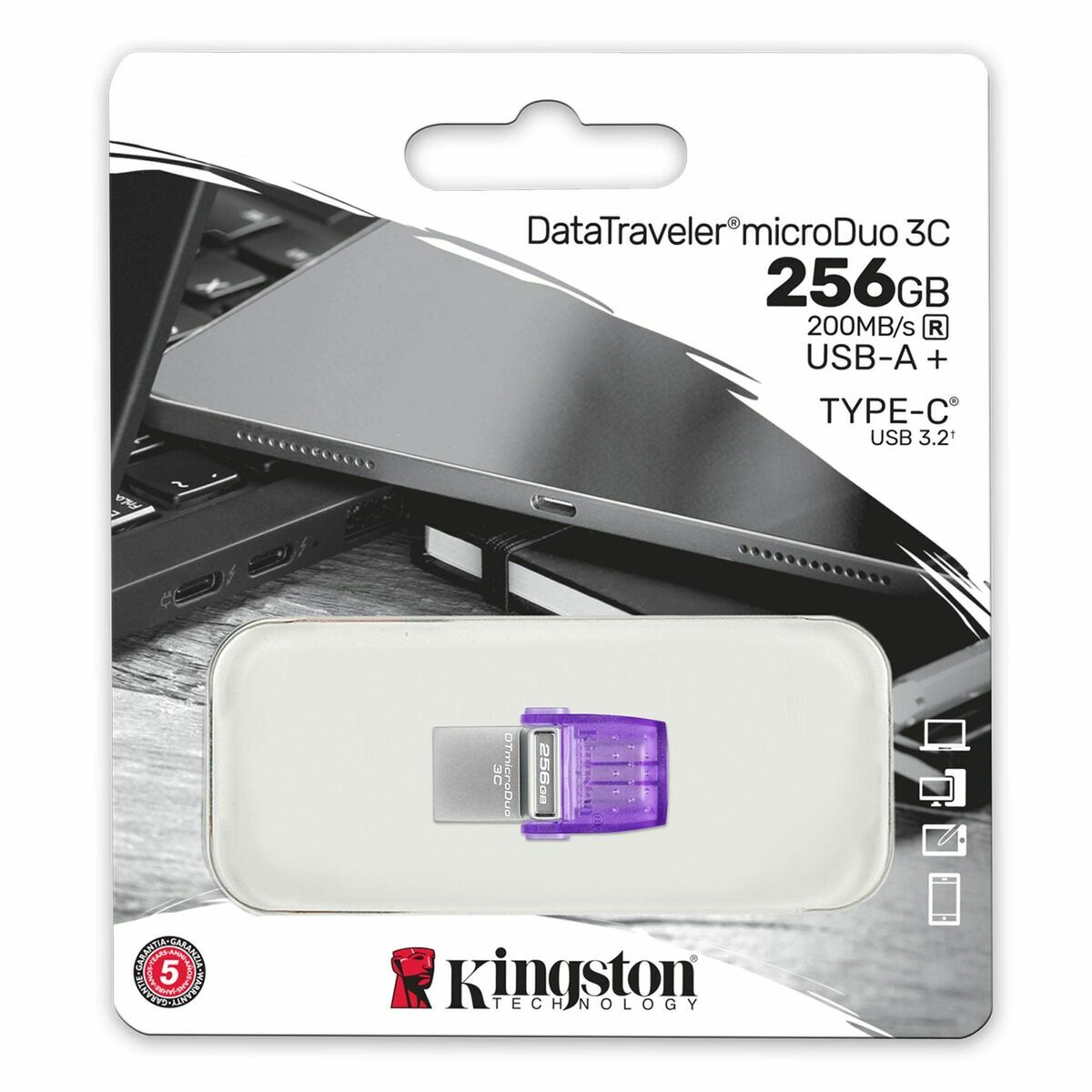 USB stick Kingston DTDUO3CG3/256GB Violet 256 GB
