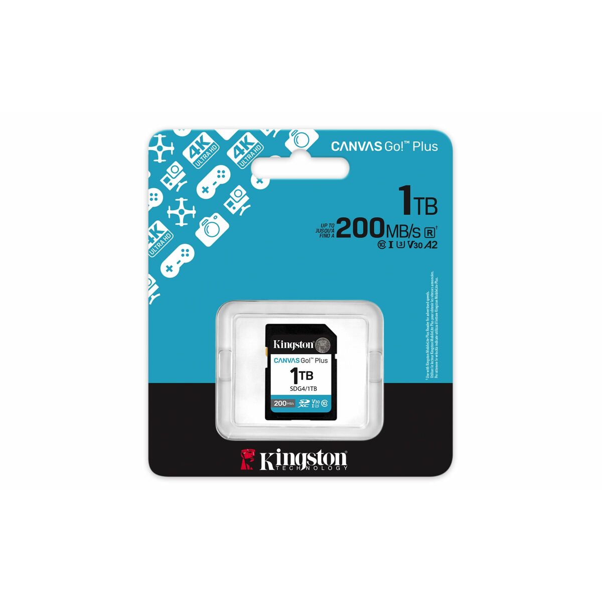 Micro SD Memory Card with Adaptor Kingston SDG4/1TB 1 TB