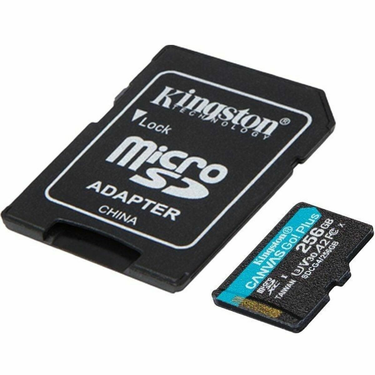 Micro SD Memory Card with Adaptor Kingston CANVAS Go! Plus 256 GB