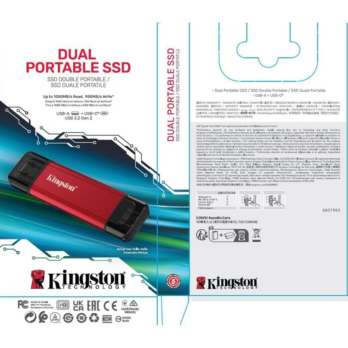 External Hard Drive Kingston SPSD/1TB 1 TB SSD
