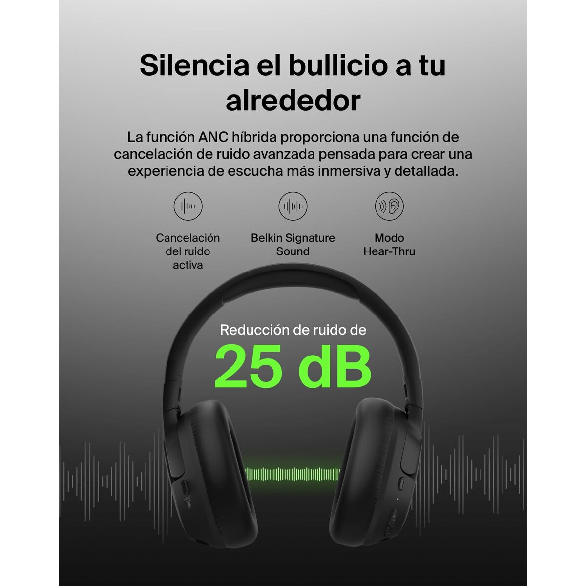 Headphones Belkin AUD008HQBK