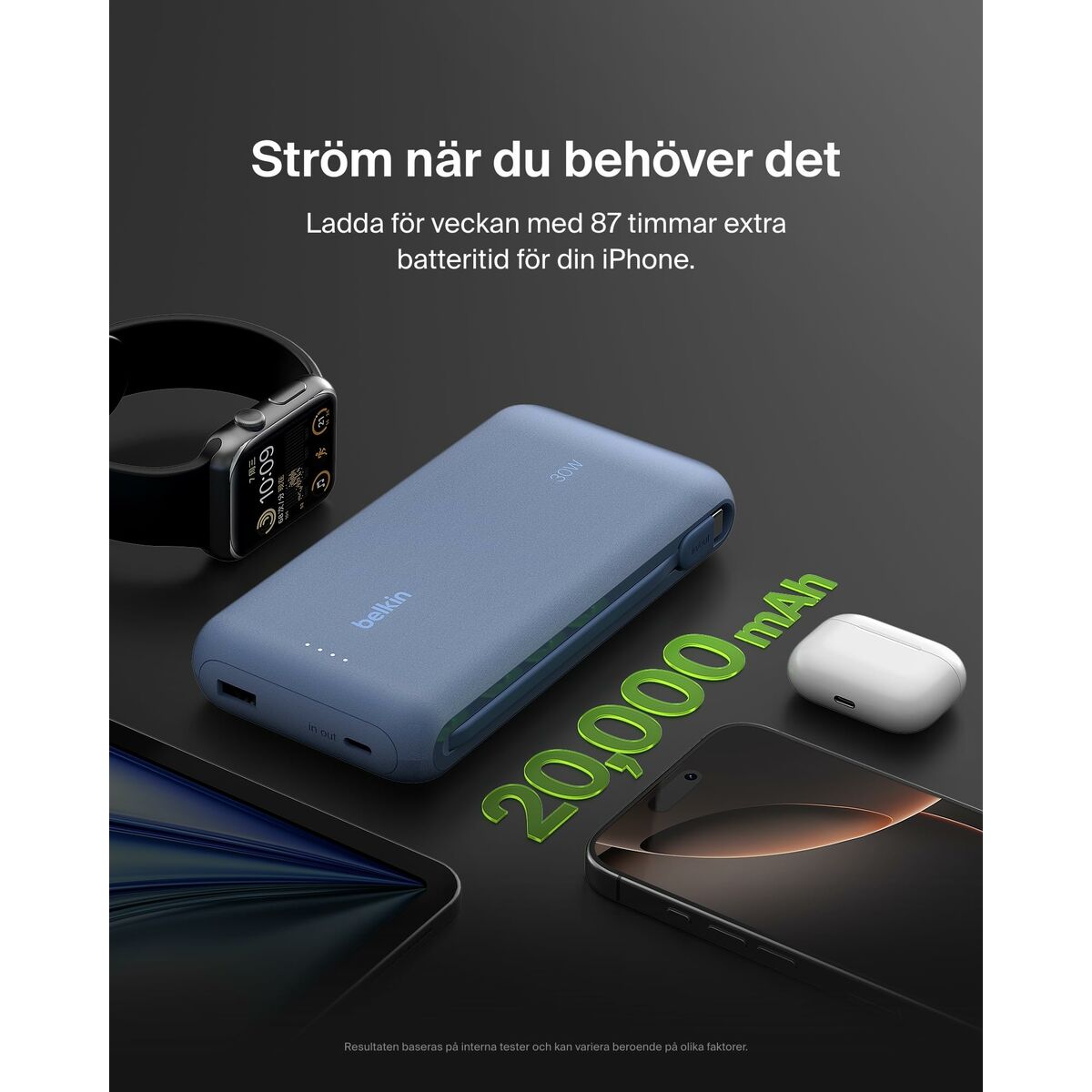 Powerbank Belkin BPB024HQBL Blue 20000 mAh