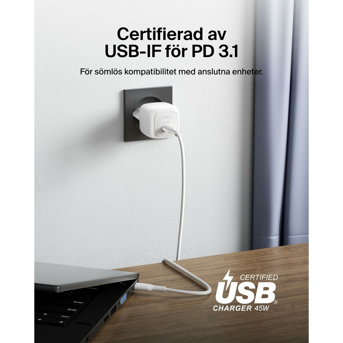 Wall Charger Belkin WCA013KQ1MWH-B6 White