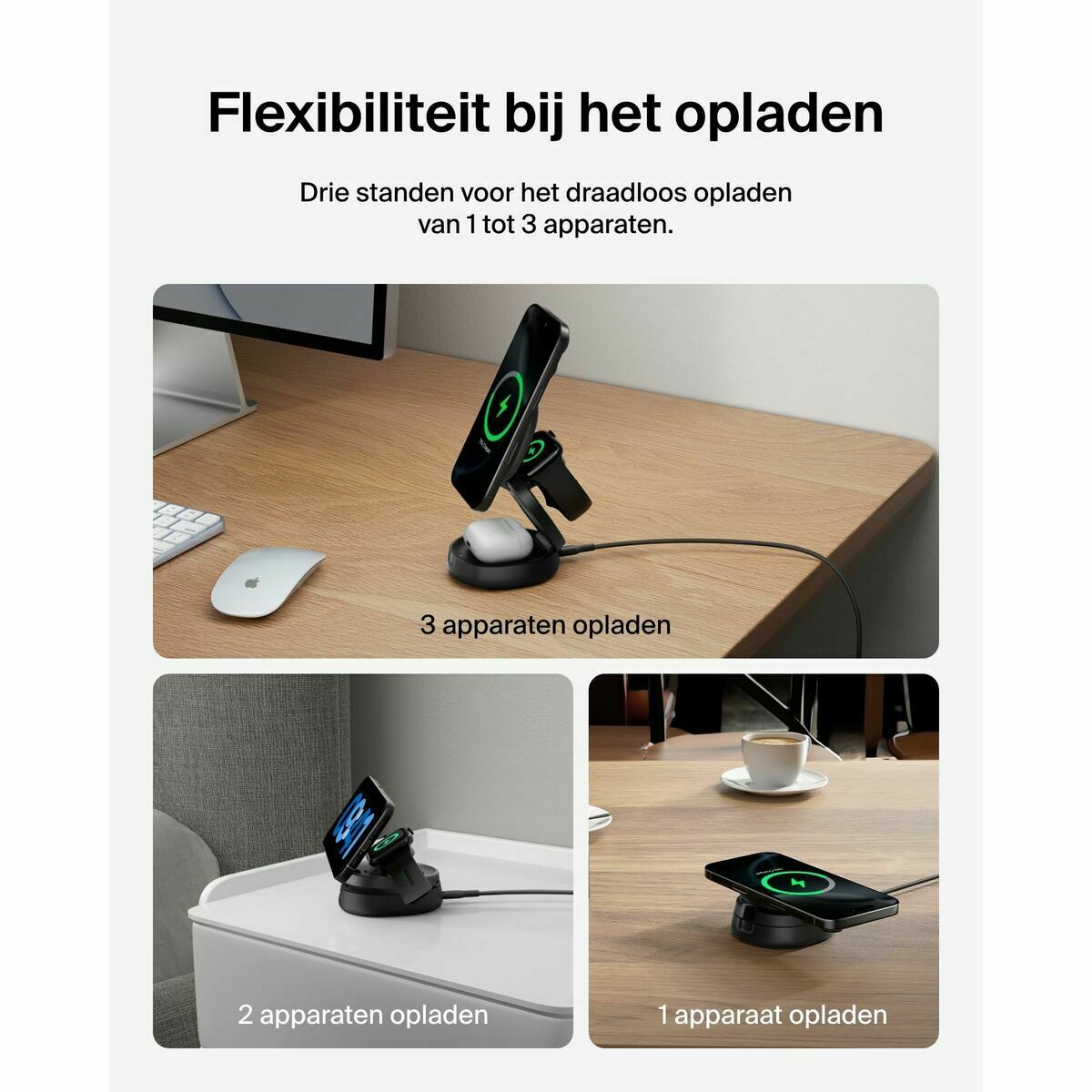 Cordless Charger Belkin WIZ034KQBK Black