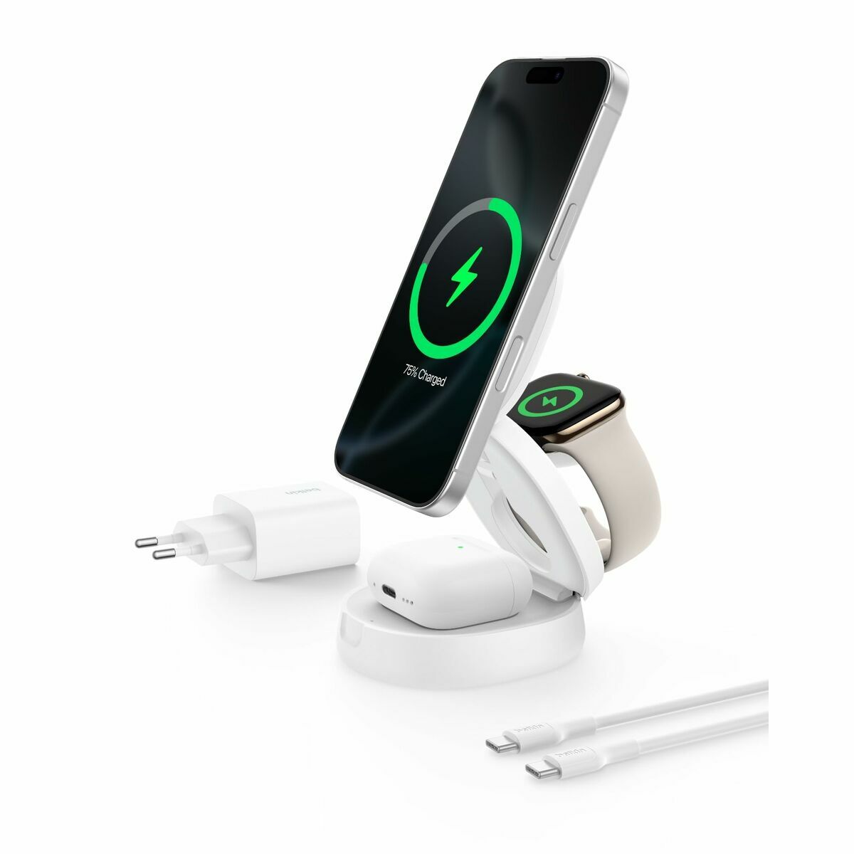 Cordless Charger Belkin WIZ034KQWH White