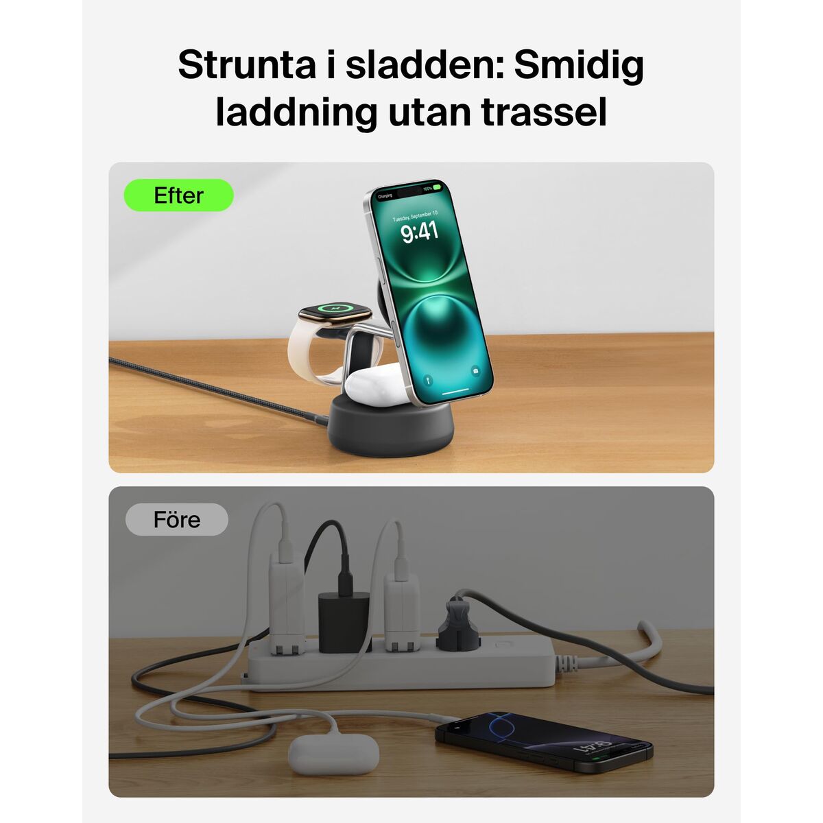 Cordless Charger Belkin WIZ040KQCH Black