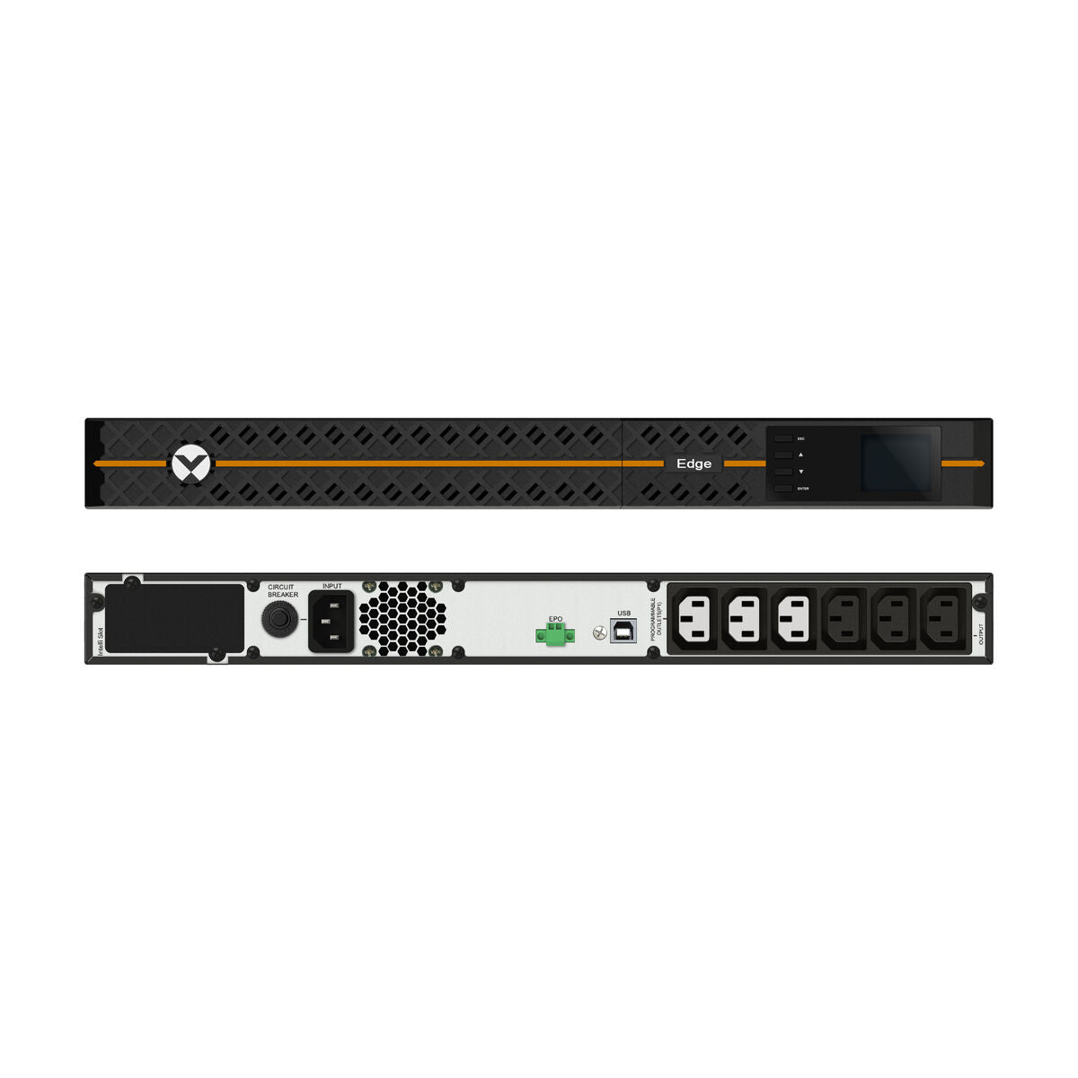Uninterruptible Power Supply System Interactive UPS Vertiv EDGE-1000IRM1U 900 W 1000 VA