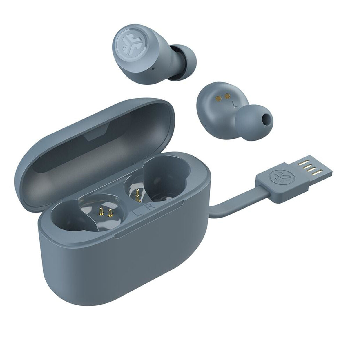 Headphones with Microphone JLab IEUEBGAIRPOPRSLT124 Grey Board