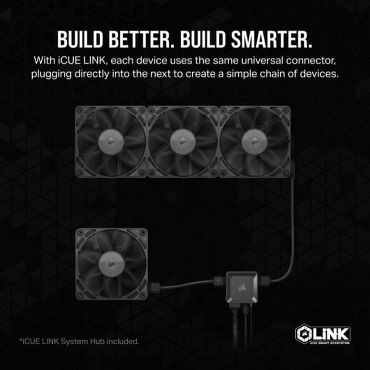 Box Ventilator Corsair CO-9051010-WW Ø 12 cm (3 Units)