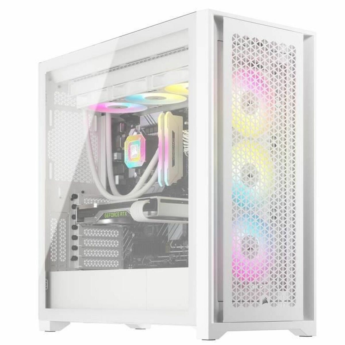 ATX Semi-tower Box Corsair 5000D RGB White Multicolour