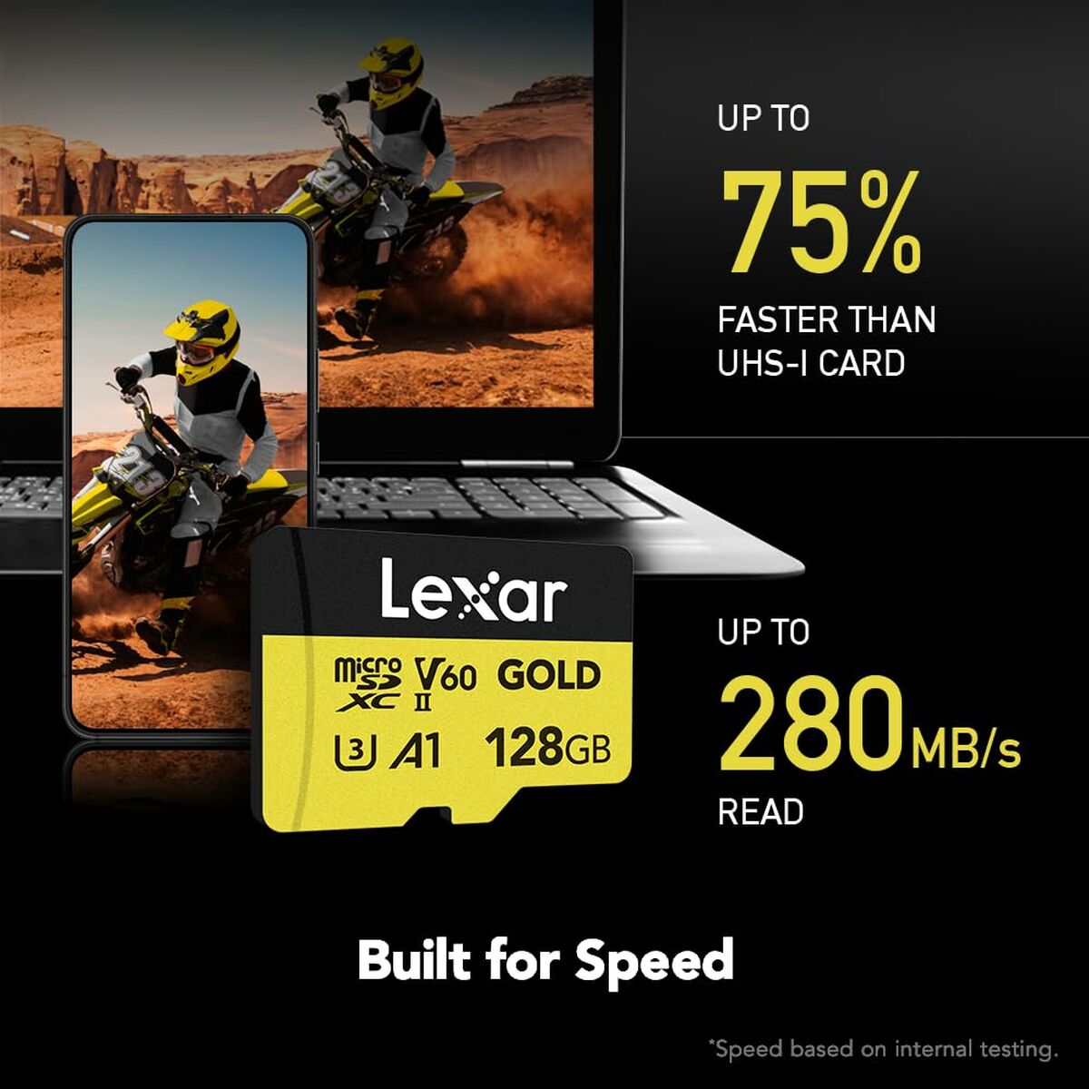 SD Memory Card Lexar LMSGOLD128G-BNNNG 128 GB
