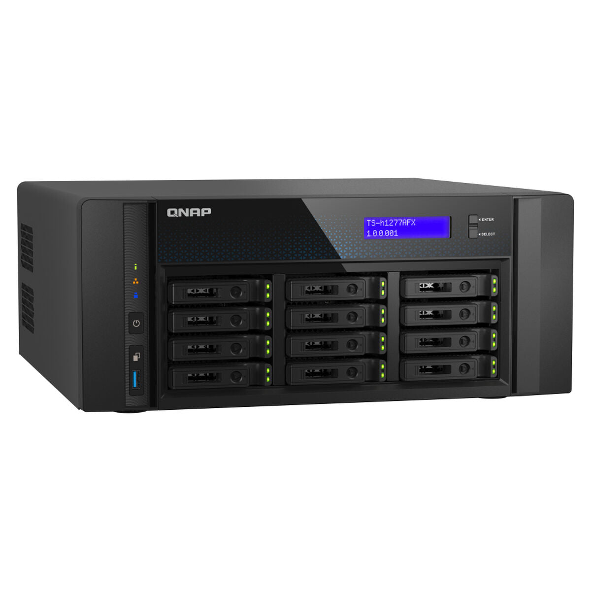 NAS Network Storage Qnap TS-H1277AFX-R7-32G Black