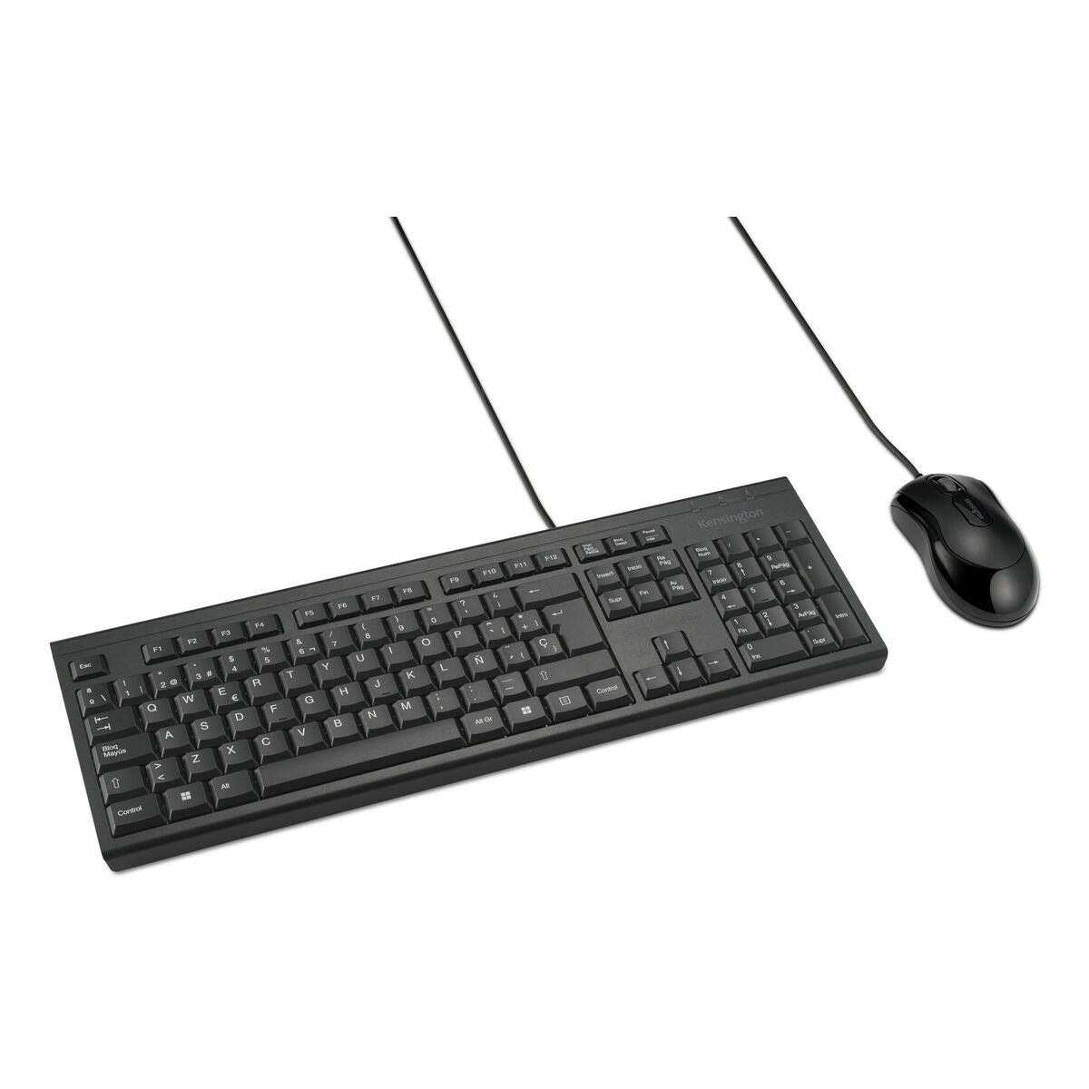 Keyboard and Mouse Kensington KM100 Black Spanish QWERTY