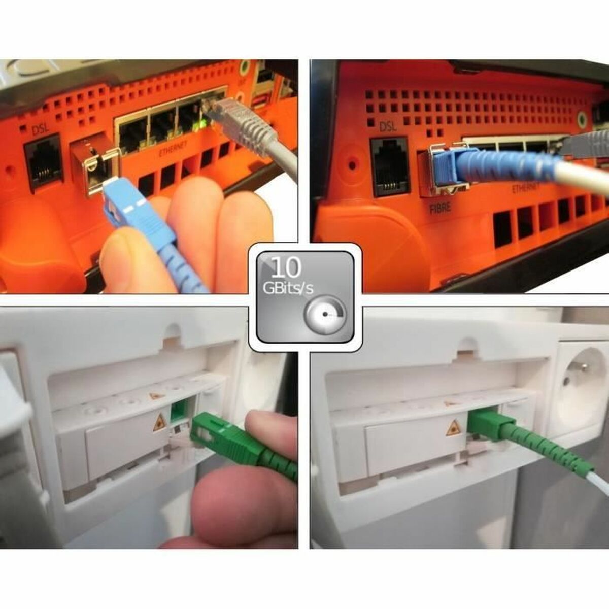 Fibre optic cable Lineaire Freebox 15 m