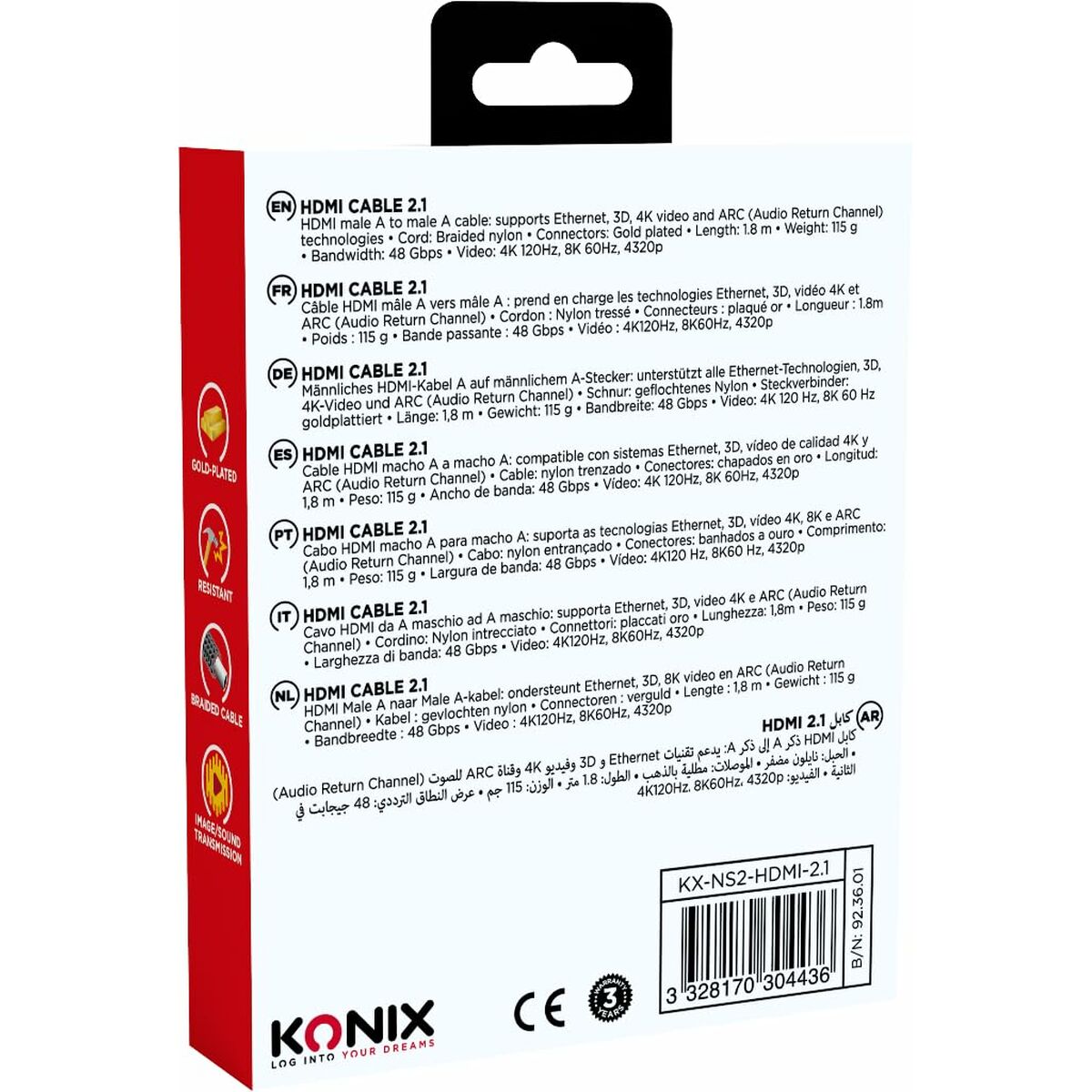 HDMI Cable KONIX
