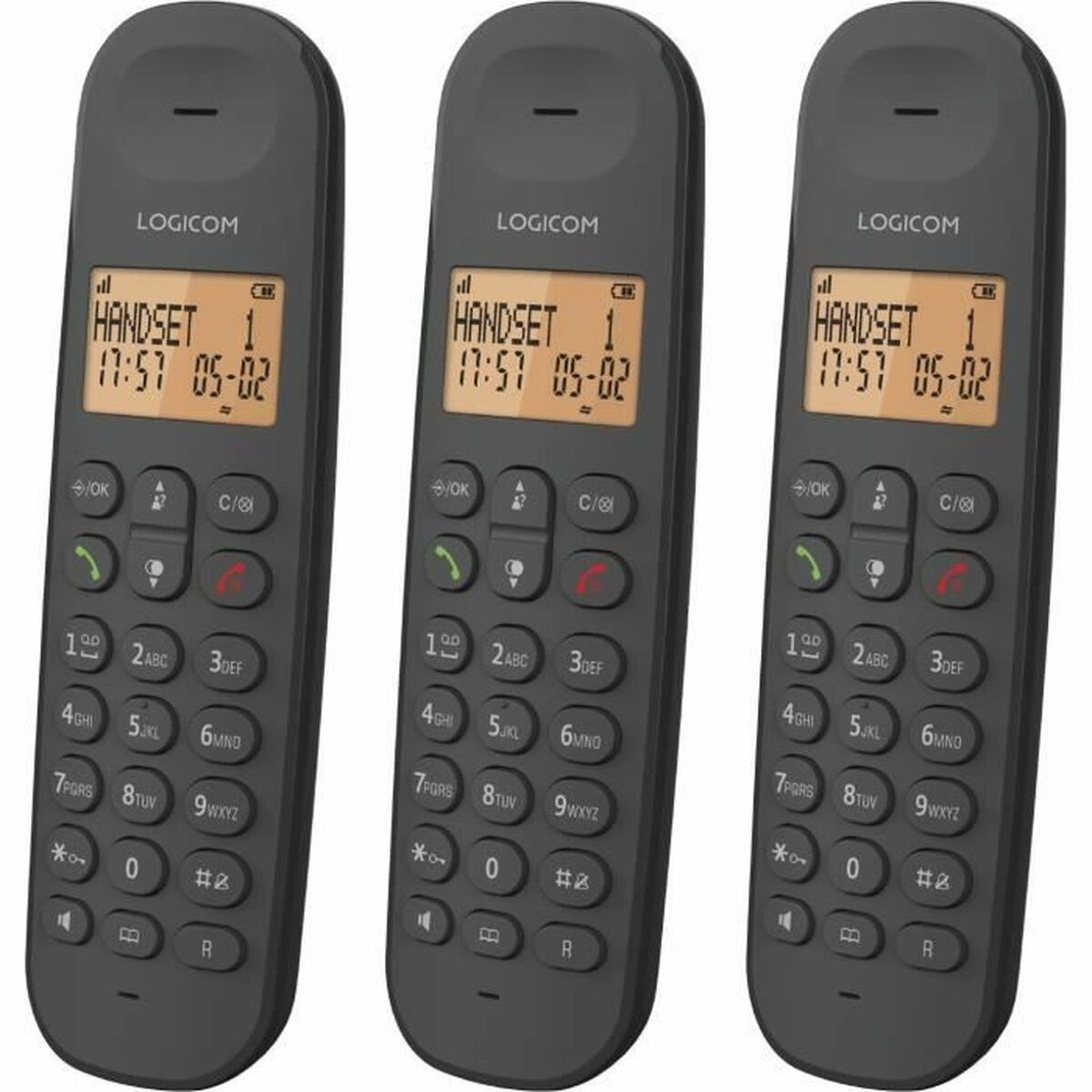 Wireless Phone Logicom ILOA 350 TRIO Black