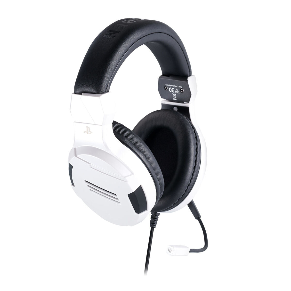 Gaming Headset with Microphone Big Ben Interactive PS4OFHEADSETV3WHITE White Black/White