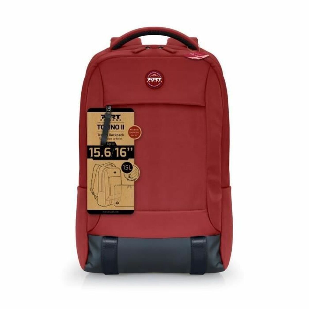 Laptop Backpack Port Designs Torino II Red