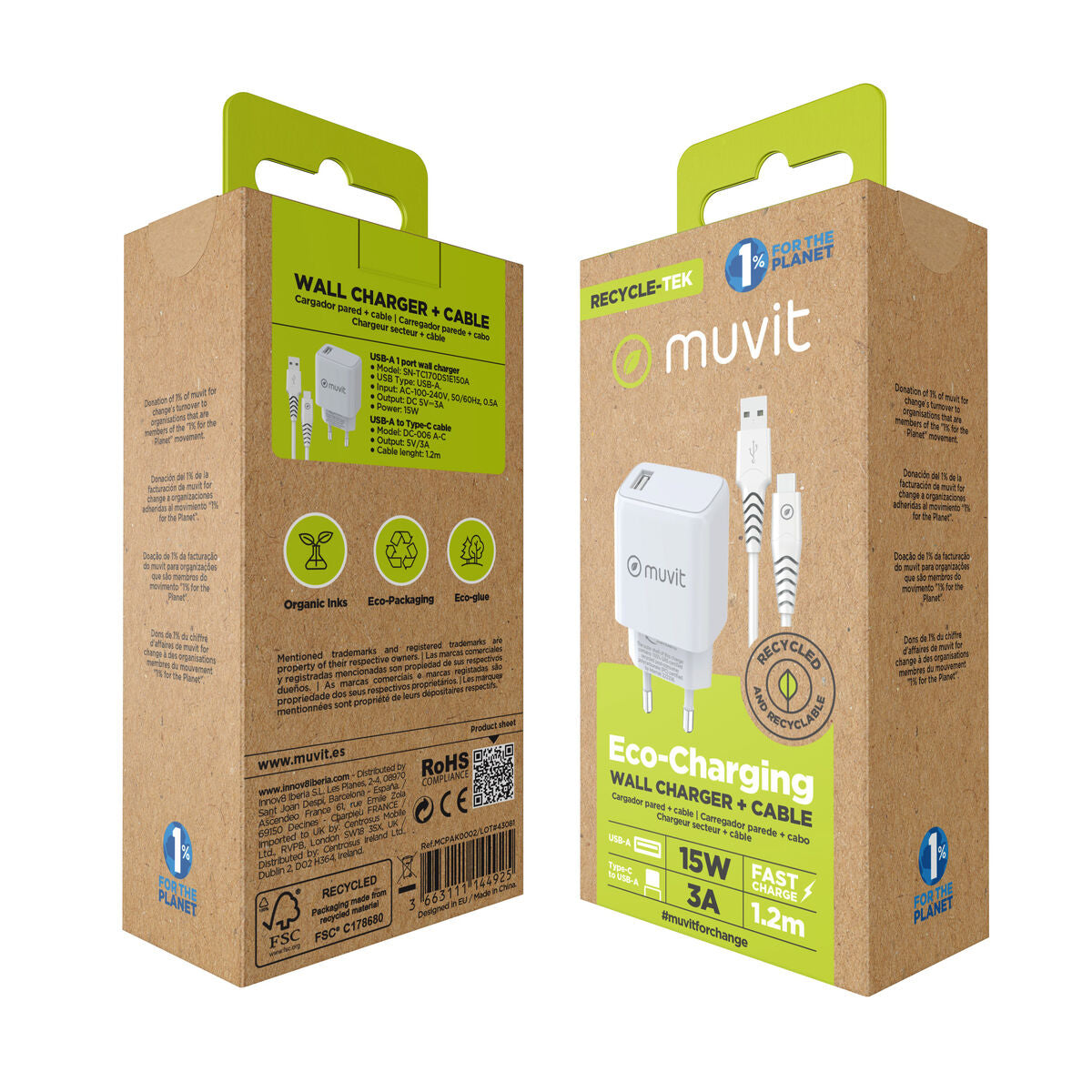 Wall Charger Muvit White 12 W