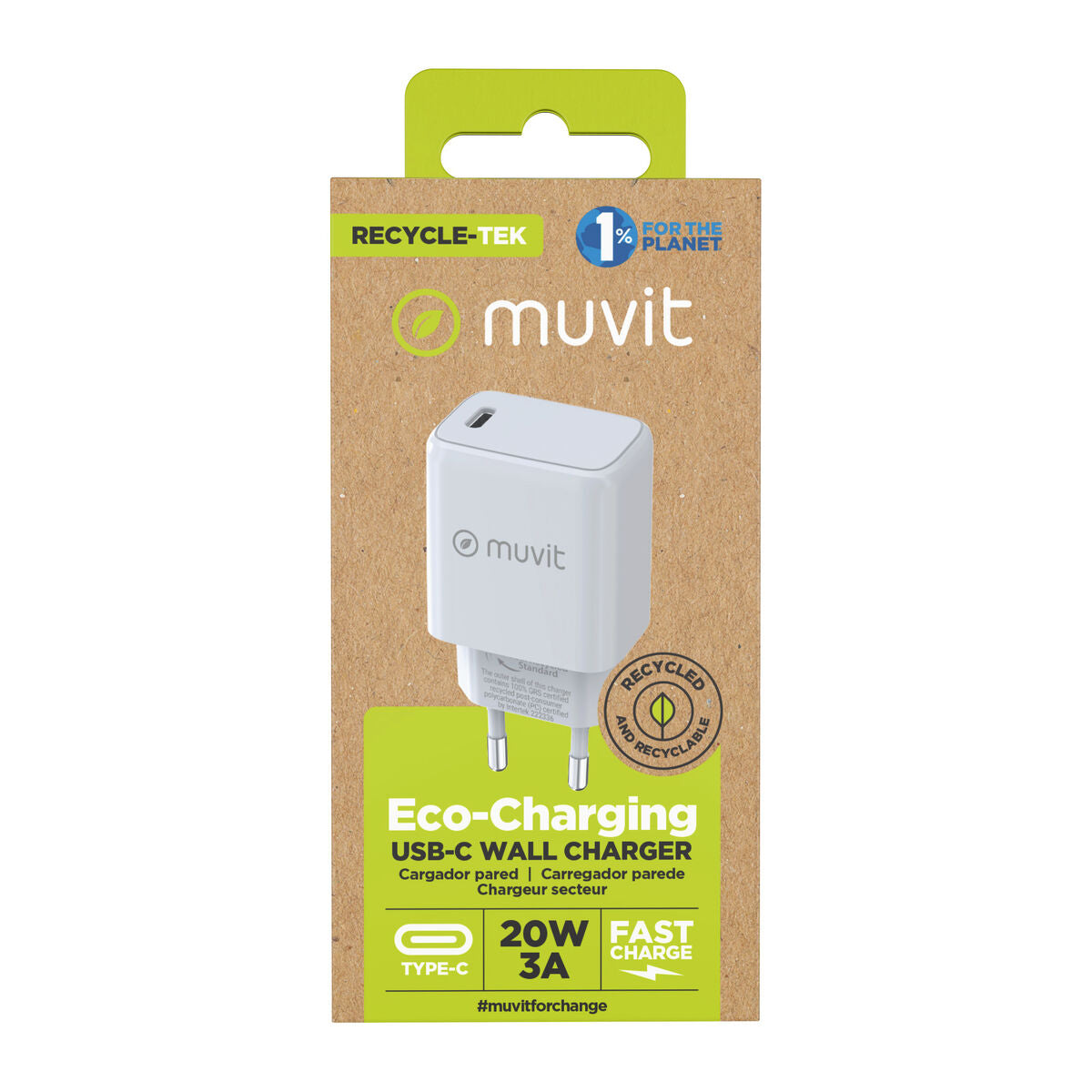 Wall Charger Muvit White 20 W