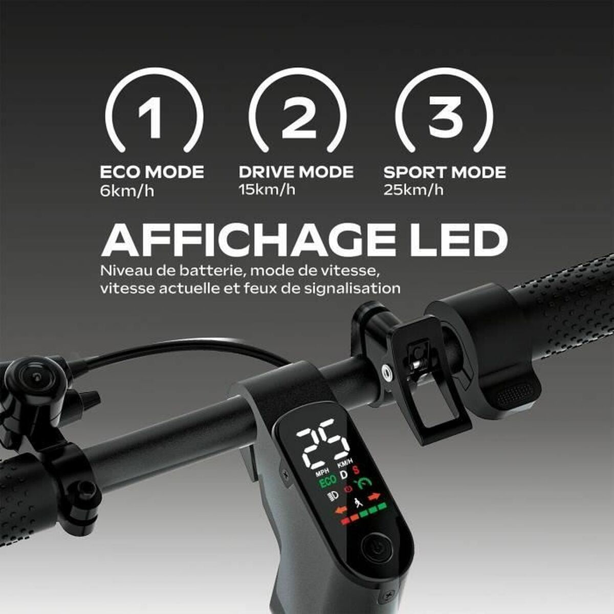 Electric Scooter EZWAY Black 450 W 25 km/h