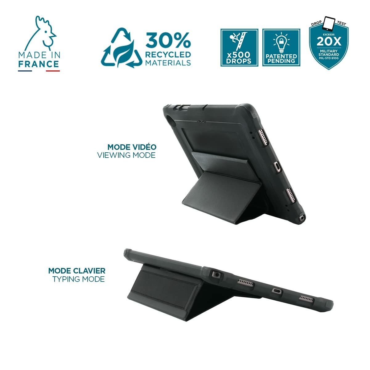 Tablet cover Mobilis 053019 Black iPad