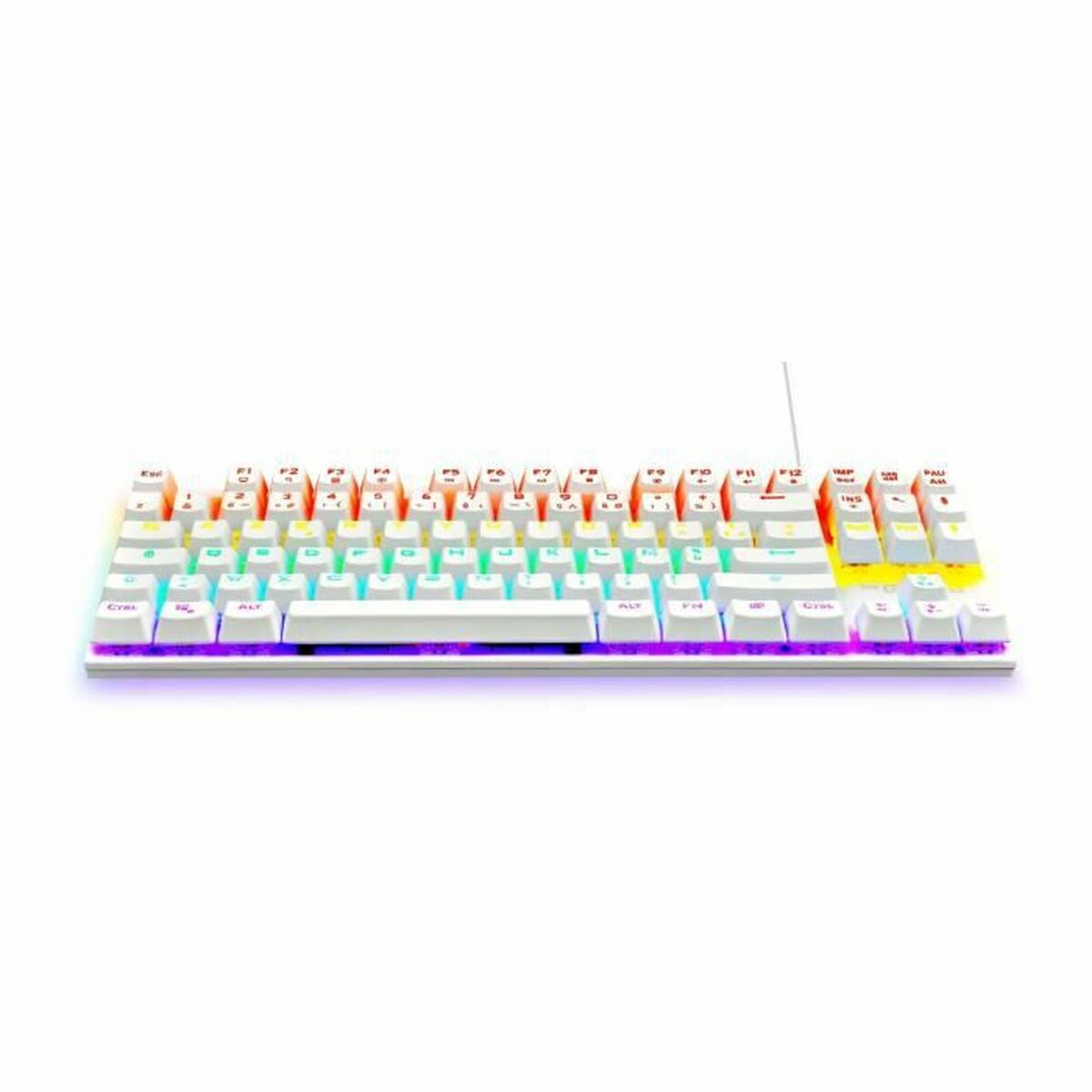 Gaming Keyboard The G-Lab Mercury AZERTY White
