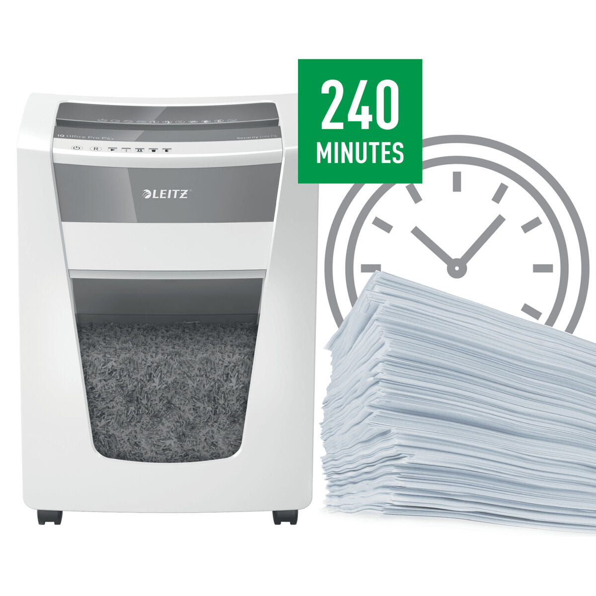 Micro-Cut Paper Shredder Leitz Office Pro P6+