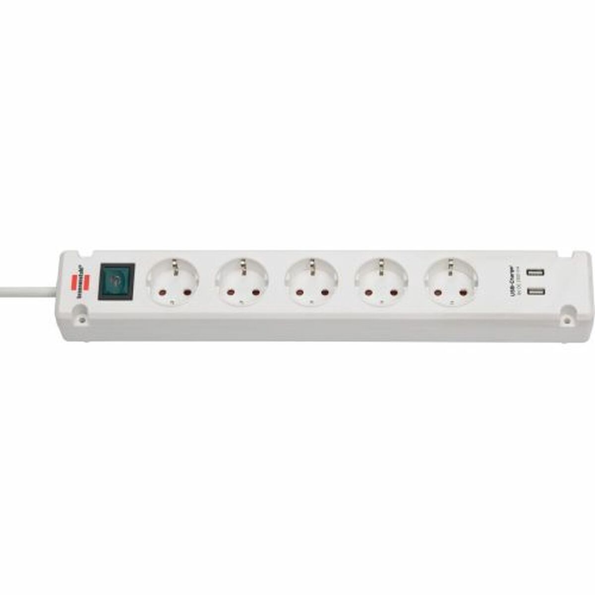 Power Socket - 5 sockets with Switch Brennenstuhl Bremounta 3600 W USB x 2 (3 m)