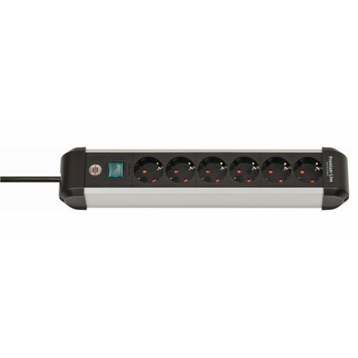 Power Socket - 6 Sockets with Switch Brennenstuhl Premium-Alu-Line 3500 W (3 m)