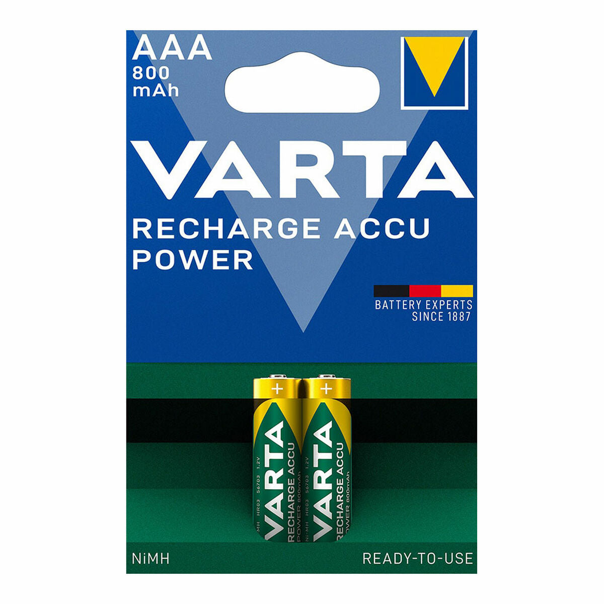 Rechargeable Batteries Varta AAA 800MAH 2UD 1,2 V 800 mAh AAA