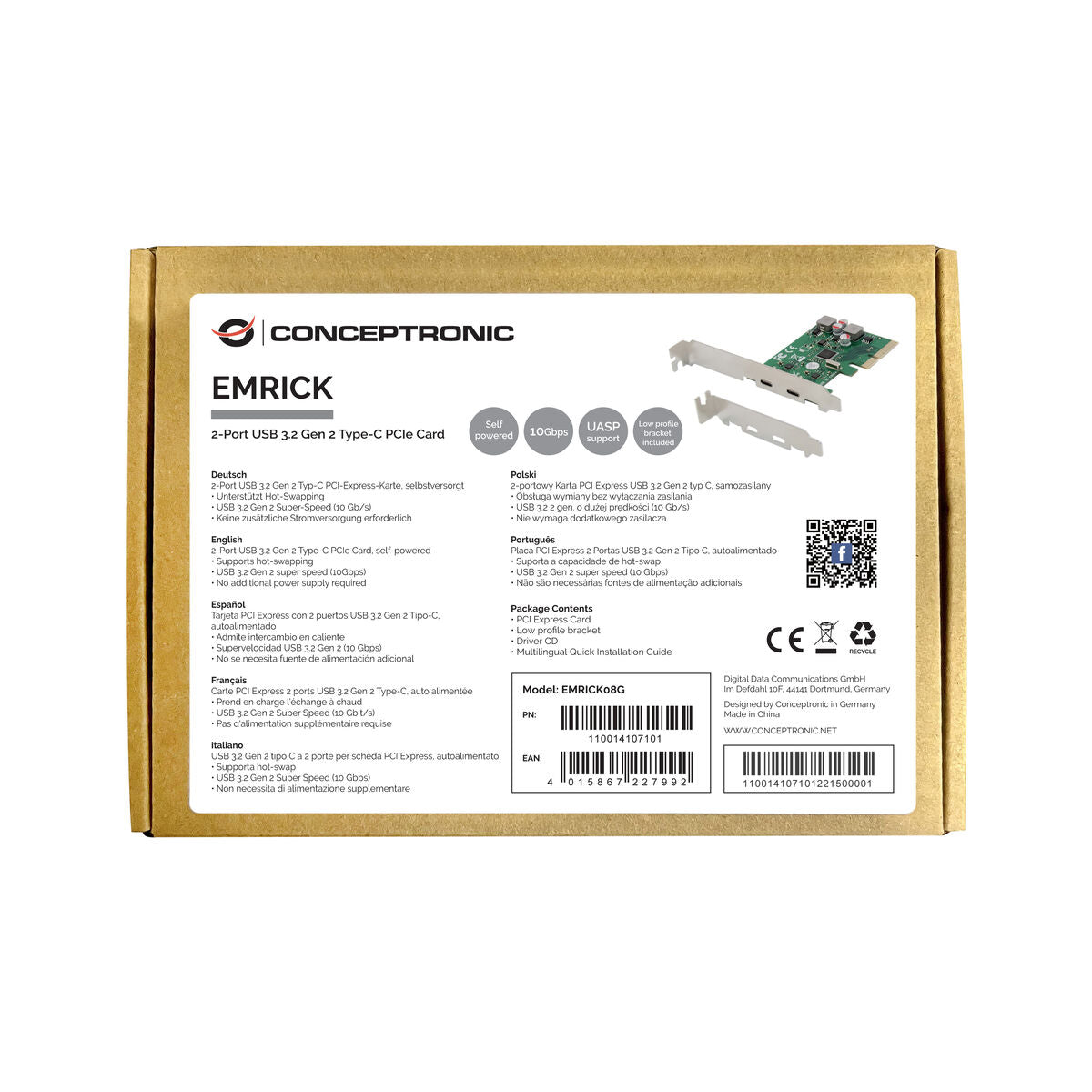 PCI Card Conceptronic 110014107101