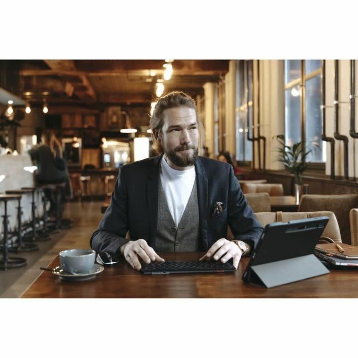 Keyboard Cherry KW 9200 MINI Spanish Qwerty Black