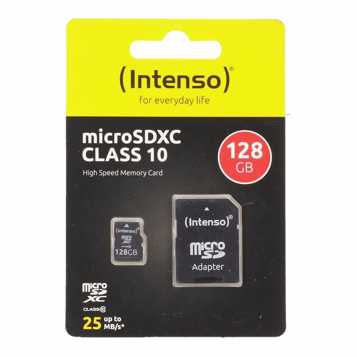 Micro SD Memory Card with Adaptor INTENSO 3413491 128 GB