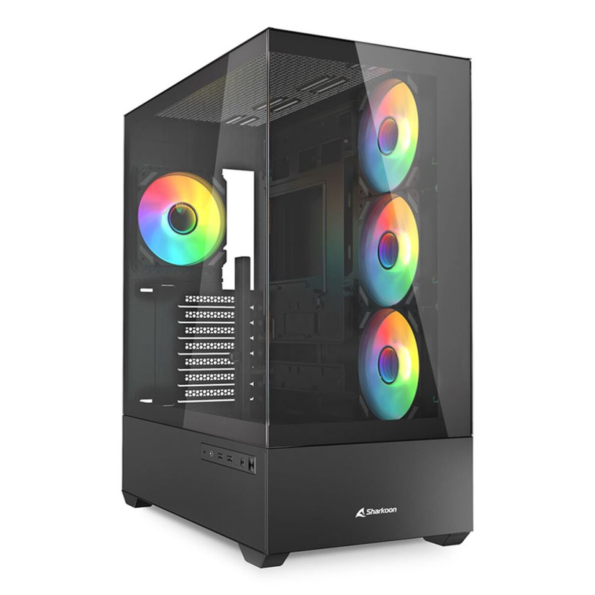 ATX Semi-tower Box Sharkoon AK6 RGB Black