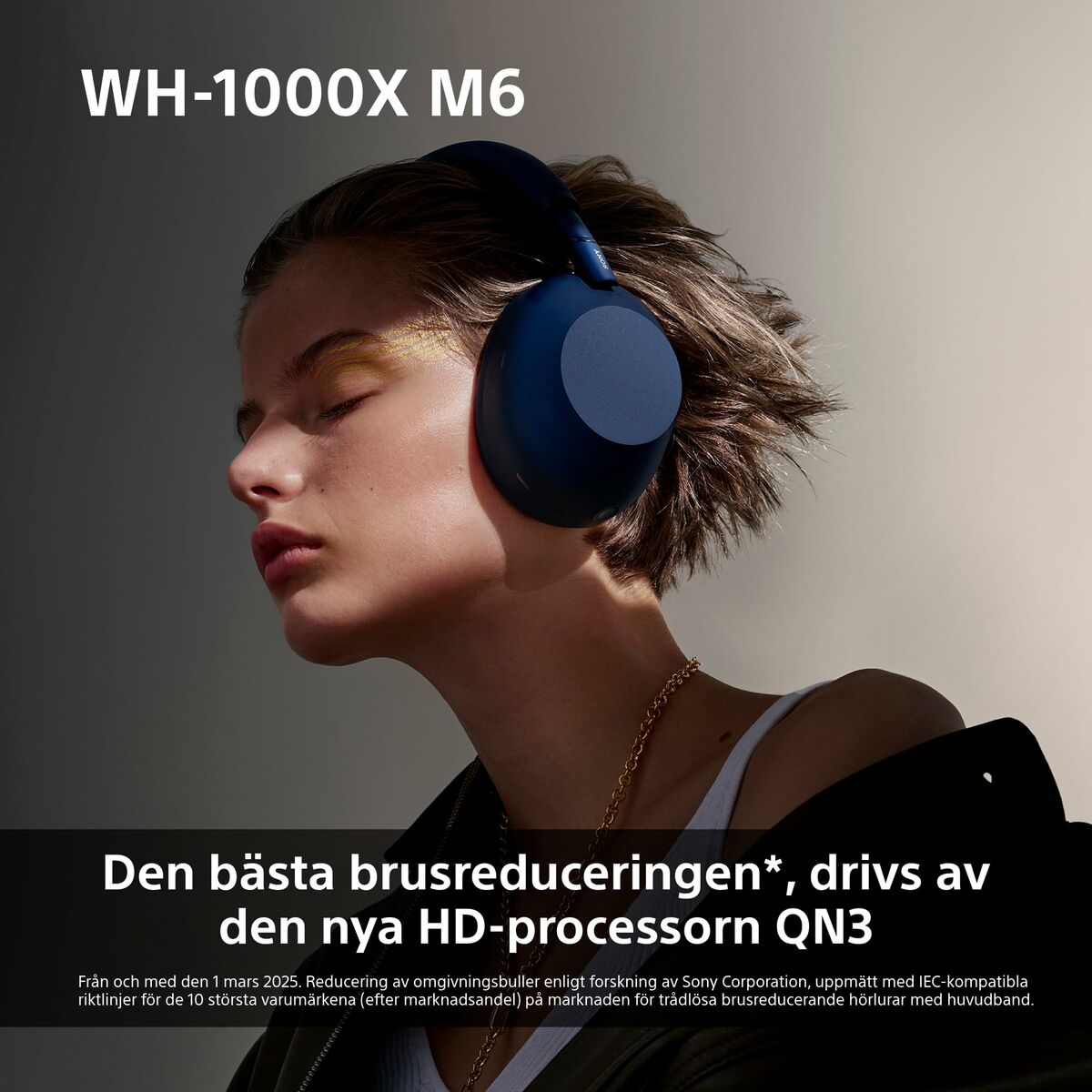 Bluetooth Headphones Sony WH1000XM6L.CE7 Blue Black Midnight Blue
