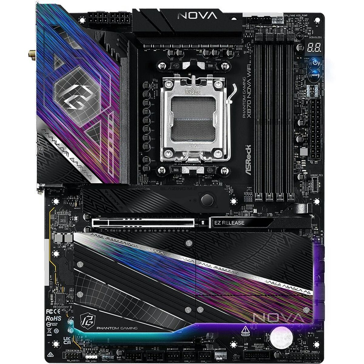 Motherboard ASRock X870 NOVA WIFI AMD AM5 AMD X870