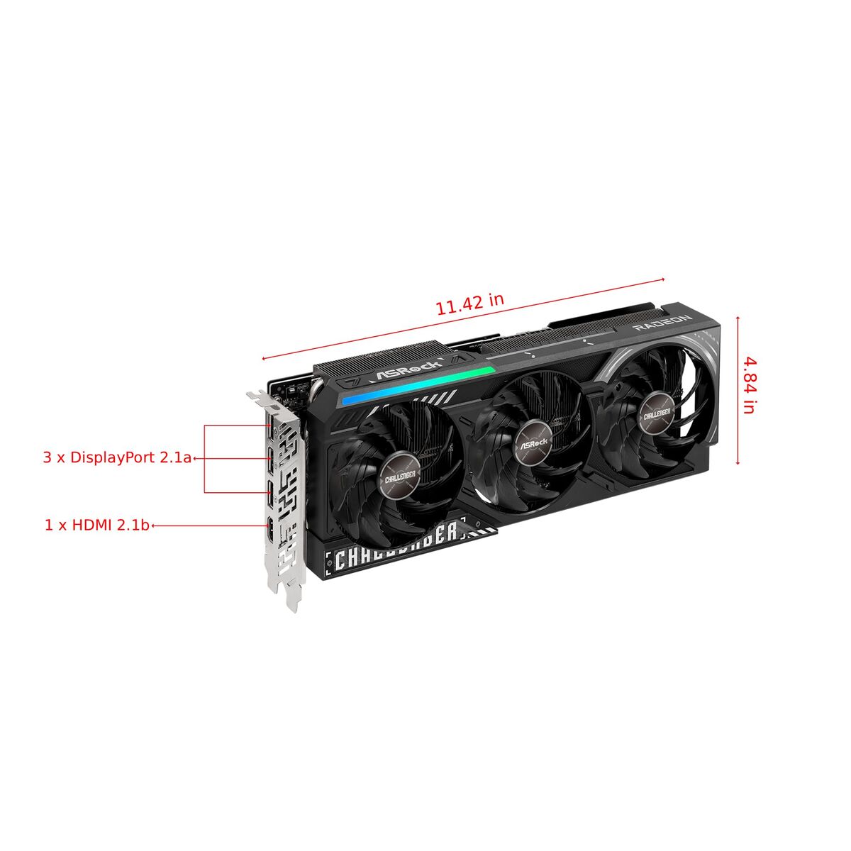 Graphics card ASRock 90-GA61ZZ-00UANF radeon rx 9070 xt 16 GB GDDR6