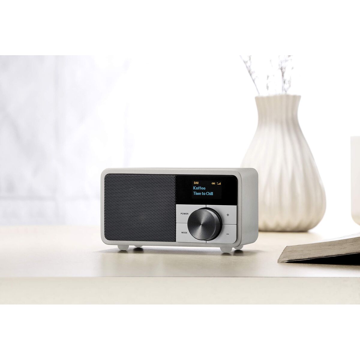 Transistor Radio Sangean DDR7 MINI Silver FM Retro