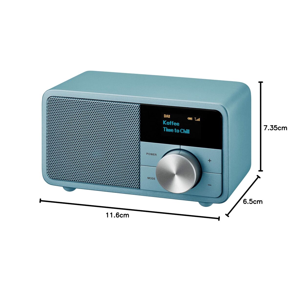Transistor Radio Sangean DDR7 MINI Blue FM Retro